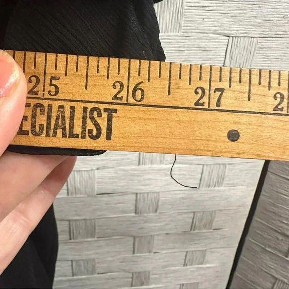 LANE BRYANT Semi Sheer Smocked Back Flutter Sleeve Blouse Feminine Plus Size - Picture 6 of 7